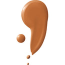 Brown cosmetic product swatch on a white background