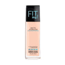 Maybelline Fit Me foundation bottle on a white background