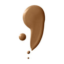 Brown makeup swatch on a white background