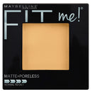 Maybelline Fit Me! powder compact on a black background
