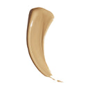 Beige makeup swatch on a white background