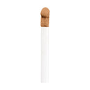 Matchstick with a brown match head on a white background