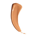 Brown makeup swatch on a white background