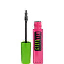 Maybelline Great Lash mascara with pink tube and green cap on a white background