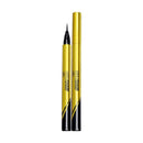 Two gold and black eyeliner pens on a white background