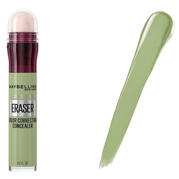 Maybelline Instant Age-Delay Eraser color correcting concealer with applicator on a white background
