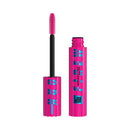 Maybelline mascara with pink casing on a white background