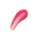 Pink lip gloss swatch on a white background