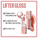 Lifter Gloss product with features listed on a white background