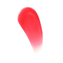 Pink lip gloss swatch on a white background