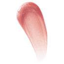 Pink lip gloss swatch on a white background