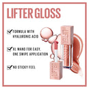 Lifter Gloss product with features listed on a white background