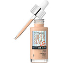 Maybelline Super Stay 24H Skin Tint bottle with applicator on a white background