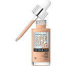 Maybelline Super Stay 24H Skin Tint bottle with applicator on a white background