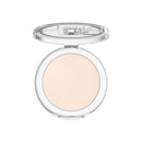 Compact powder in a clear case on a white background