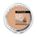 Maybelline Super Stay 24H powder foundation in a compact case on a white background