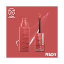 Maybelline Super Stay Ink Lipstick and Lip Liner on a red background with 'Vegan Formula' label.