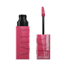 Maybelline Superstay Ink Liquid Lipstick with applicator on a white background