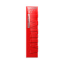 Red lipstick with 'Super Stay Vinyl Ink' text on a white background