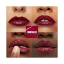 Lipstick swatches on lips with 'Unrivaled' brand logo.