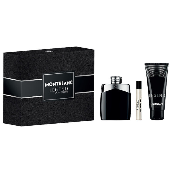 Montblanc Legend 3 Piece Gift Set (Eau De Toilette 100ml, Eau De Toilette 7.5ml & Shower Gel 100ml)