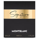 Montblanc Signature Le Parfum packaging with gold and black design
