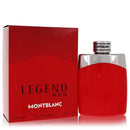Montblanc Legend Red 100ml Eau de Parfum with red packaging and bottle displayed alongside the box.
