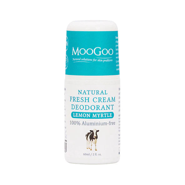 MooGoo Fresh Cream Deodorant - Lemon Myrtle 60ml
