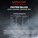 Musashi Deluxe Protein Choc Caramel Brownie 60g
