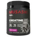 Musashi Creatine supplement container on a white background