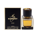 Burberry perfume bottle and packaging on a white background