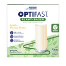 Box of Nestle Optifast Plant-Based Vanilla Shake on a white background