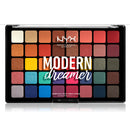 NYX Modern Dreamer makeup palette with a variety of colors on a white background