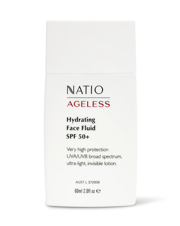 Natio Ageless Hydrating Face Fluid SPF 50+ 60ml