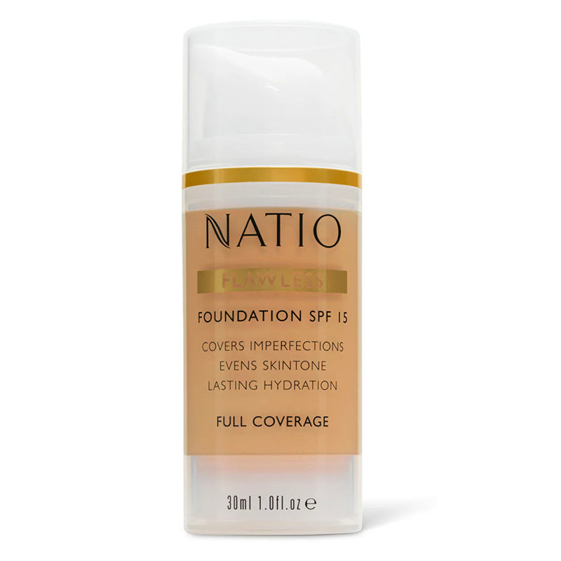 Natio Flawless Foundation SPF 15 Medium Honey