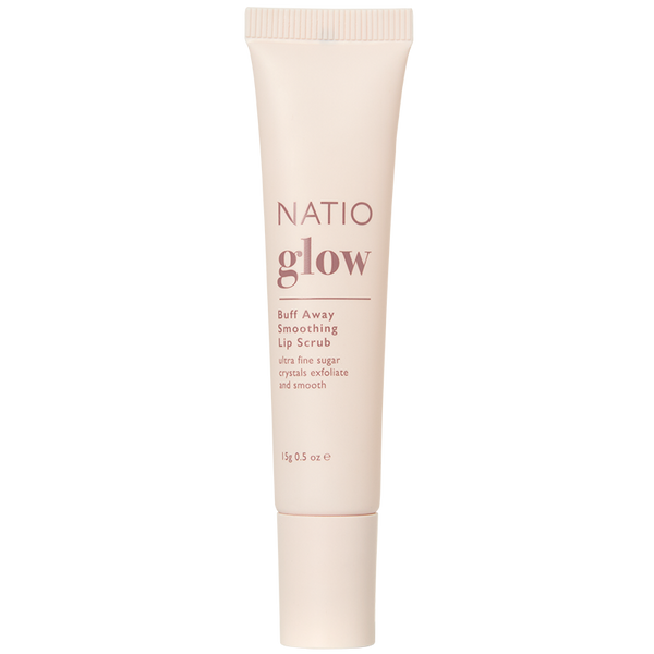 Natio Glow Buff Away Smoothing Lip Scrub 15g