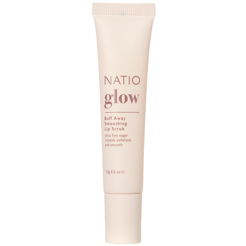 Natio Glow Buff Away Smoothing Lip Scrub 15g