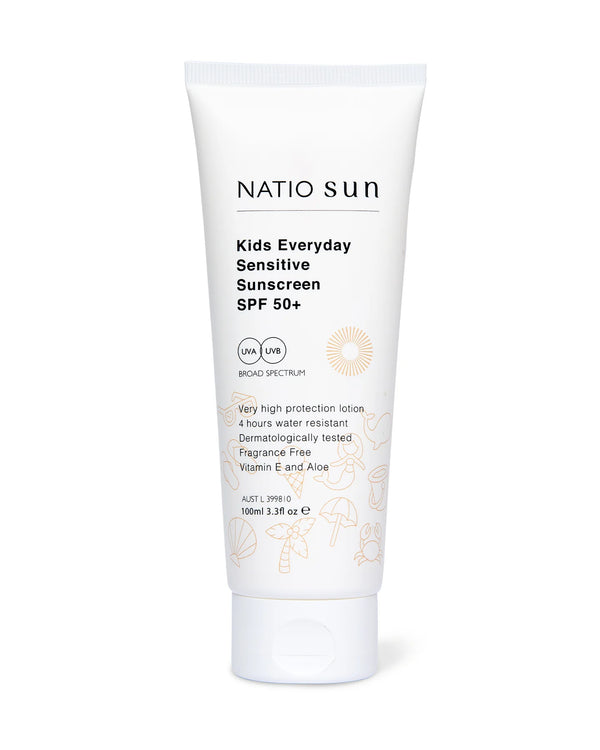 Natio Kids Everyday Sensitive Sunscreen SPF 50+ 100ml