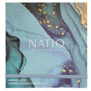 Natio Marine Lapis mineral eyeshadow palette with a marbled design on the packaging.