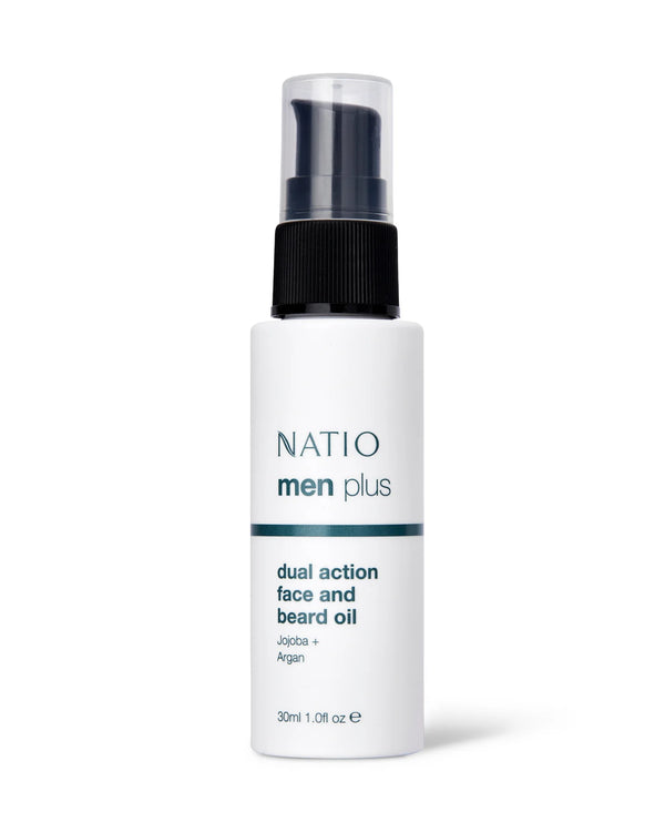 Natio Men Plus Dual Action Face and Beard Oil 30ml