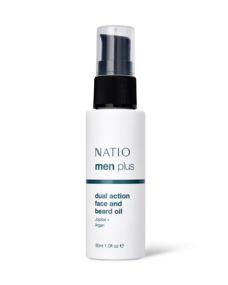 Natio Men Plus Dual Action Face and Beard Oil 30ml