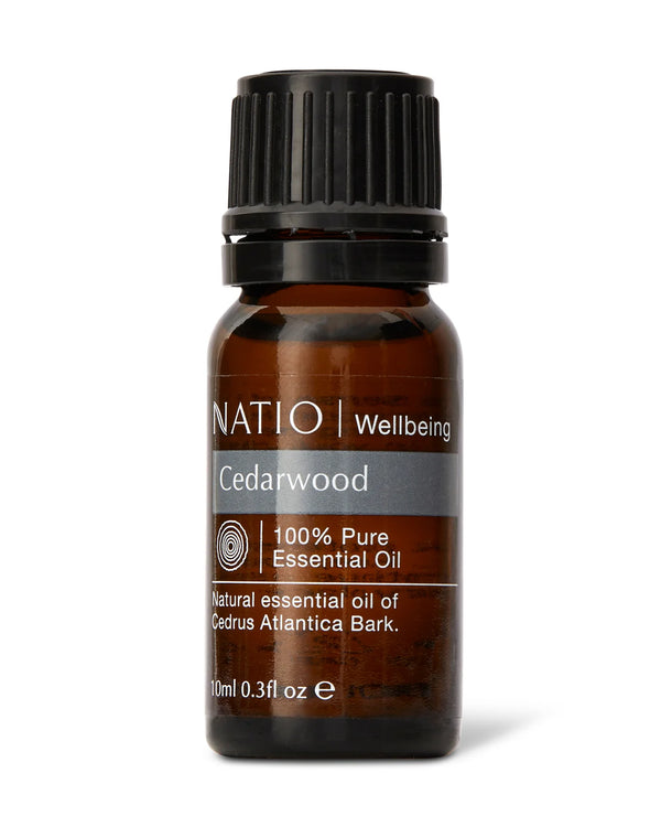 Natio Wellbeing Cedarwood Pure Essential Oil 10ml