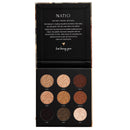 Natio eyeshadow palette with eight shades on a white background