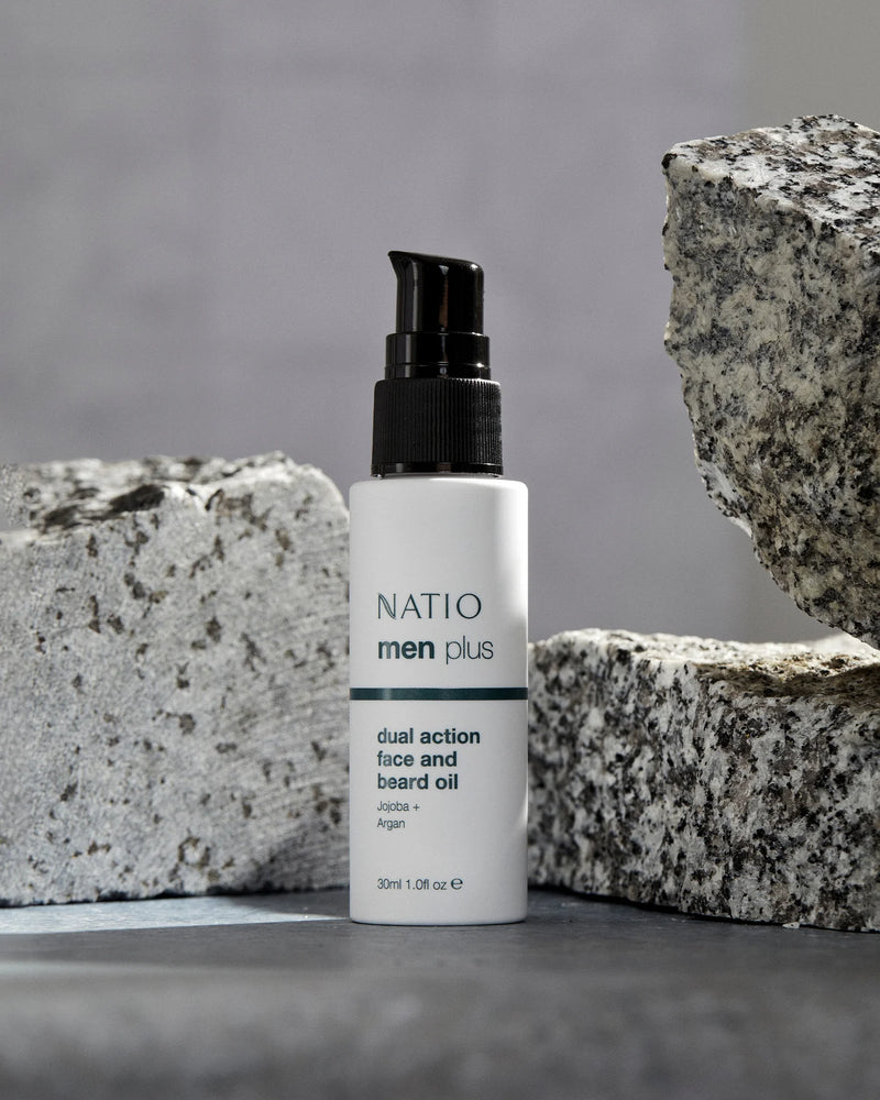 Natio Men Plus Dual Action Face and Beard Oil 30ml