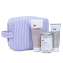 Natio Relaxed Energy Gift Set (Body Exfoliant, Bath Salt and Hand Cream) on a white background