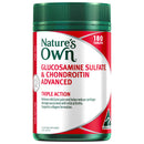 Nature's Own Glucosamine Sulfate & Chondroitin Advanced supplement bottle on a white background