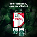 Nature's Own Magnesium Chelate supplement bottle with recycling information on a leafy background