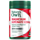 Nature's Own Magnesium Glycinate supplement bottle on a white background