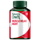 Bottle of Nature's Own Muscle Relax Night tablets on a white background