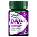 Nature's Own stress relief and calm supplement bottle on a white background